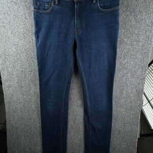 Acne Studios Bla Konst Blue Jeans Men Size 32x34 Stockholm Zip Fly Dark Wash